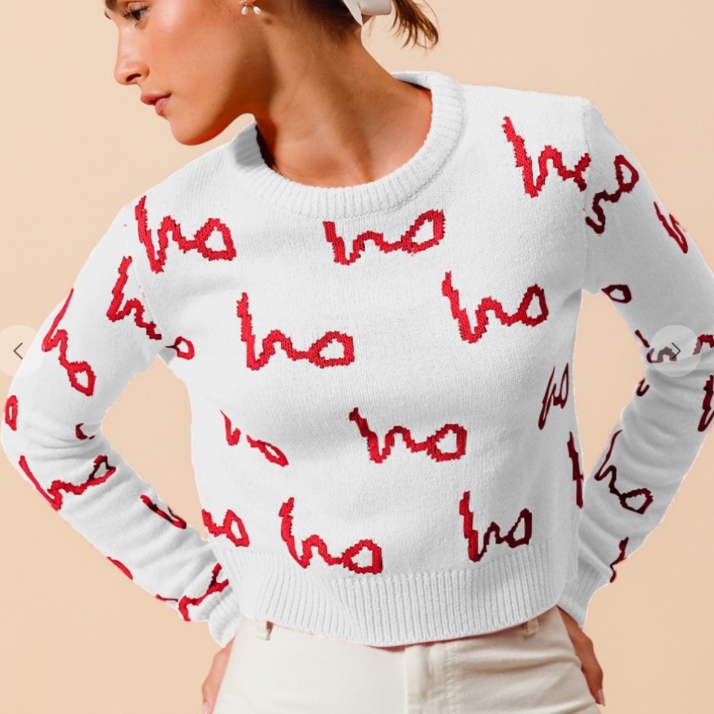 So Me “ Ho Ho “ So Me Sweater Christmas Sweater with Ho Ho 96